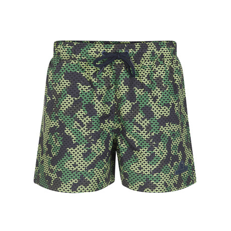 Camo Print Swimsuit // Green (S)