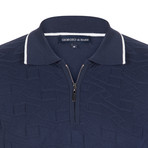 Hector Knitwear Polo Shirt // Navy (L)