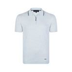 Gabriel Knitwear Polo Shirt // Light Blue (3XL)
