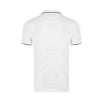 Striped Polo Shirt // Grey (XL)