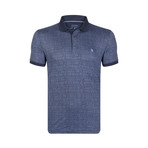 Miles Short Sleeve Polo Shirt // Navy + Indigo (M)