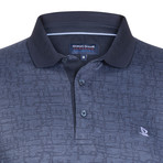 Miles Short Sleeve Polo Shirt // Navy + Indigo (S)