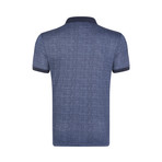 Miles Short Sleeve Polo Shirt // Navy + Indigo (L)