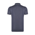 Dotted Polo Shirt // Navy + White (3XL)