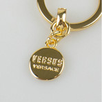Versus Versace // Gold Lion Head Safety Pin Key Chain