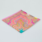 Etro // Paisley Pattern Silk Pocket Square // Multicolor