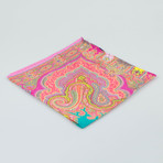 Etro // Paisley Pattern Silk Pocket Square II // Multicolor