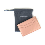 Smooth Leather ID Card Holder Wallet // Desert Sand Brown