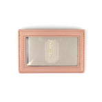 Smooth Leather ID Card Holder Wallet // Desert Sand Brown