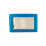 Smooth Leather ID Card Holder Wallet // Deep Sky Blue