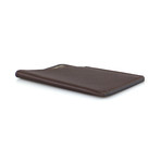 100% Small Grained Leather Card Holder // Brown