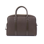 Buckley Trapeze Pebbled Leather Briefcase Bag // Medium // Brown
