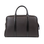 Buckley Trapeze Pebbled Leather Briefcase // Large // Brown