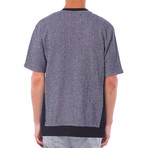 Jensen Short-Sleeve Zip Up Sweatshirt // Navy (S)