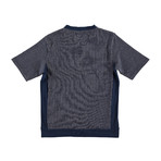 Jensen Short-Sleeve Zip Up Sweatshirt // Navy (XL)