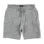 Sherman Marled French Terry Knit Short // Heather Grey (L)