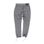 Jagger Cinch Bottom Slub Pants // Grey (S)
