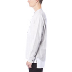 Gannon Herringbone Woven Shirt // Heather Grey (XL)