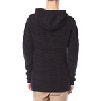 Phillips Hooded Sweater // Heather Black (S)