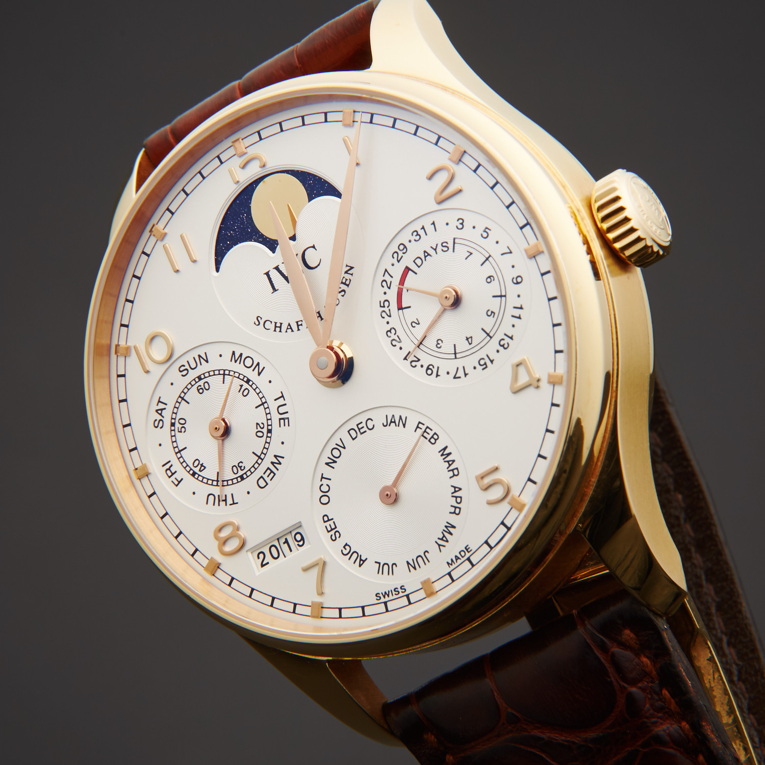 IWC Portuguese Perpetual Calendar Automatic IW502213 Pre Owned Outstanding Timepieces IWC Portuguese Perpetual Calendar Automatic IW502213 Pre Owned Outstanding Timepieces
