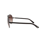 Tom Ford // Unisex Adrenne Aviator Sunglasses // Gunmetal Silver