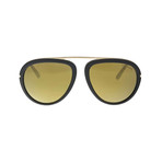Tom Ford // Unisex Stacy Aviator Sunglasses // Black + Gold