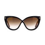 Tom Ford // Unisex Arabella Cat Eye Sunglasses // Black