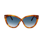 Tom Ford // Unisex Arabella Cat Eye Sunglasses // Brown