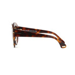 Tom Ford // Unisex Rachel Oval Sunglasses // Brown