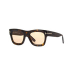Tom Ford // Unisex Ernesto Rectangular Sunglasses // Brown