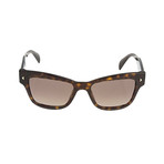 Prada // Unisex Rectangular Frame Sunglasses // Tortoise