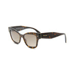 Prada // Unisex Rectangular Frame Sunglasses // Tortoise