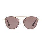 Prada // Unisex Circular Frame Sunglasses // Bordeaux