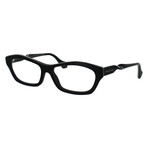 Women's Rectangle Glasses // Shiny Black