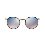 2422SJ Sunglasses // Tortoise + Gray Mirror Blue