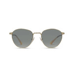 2445S Sunglasses // Gold + Gray Gradient