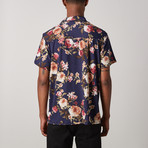 Floral Button Up // Navy (M)