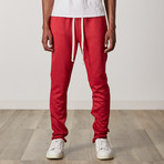 Twill Track Joggers // Red (M)