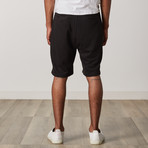 French Terry Shorts // Black + Green + Red (S)