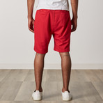 French Terry Shorts // Red + Black + White (L)