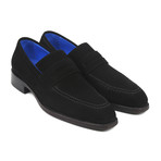 Suede Goodyear Welted Loafers // Black (Euro: 46)
