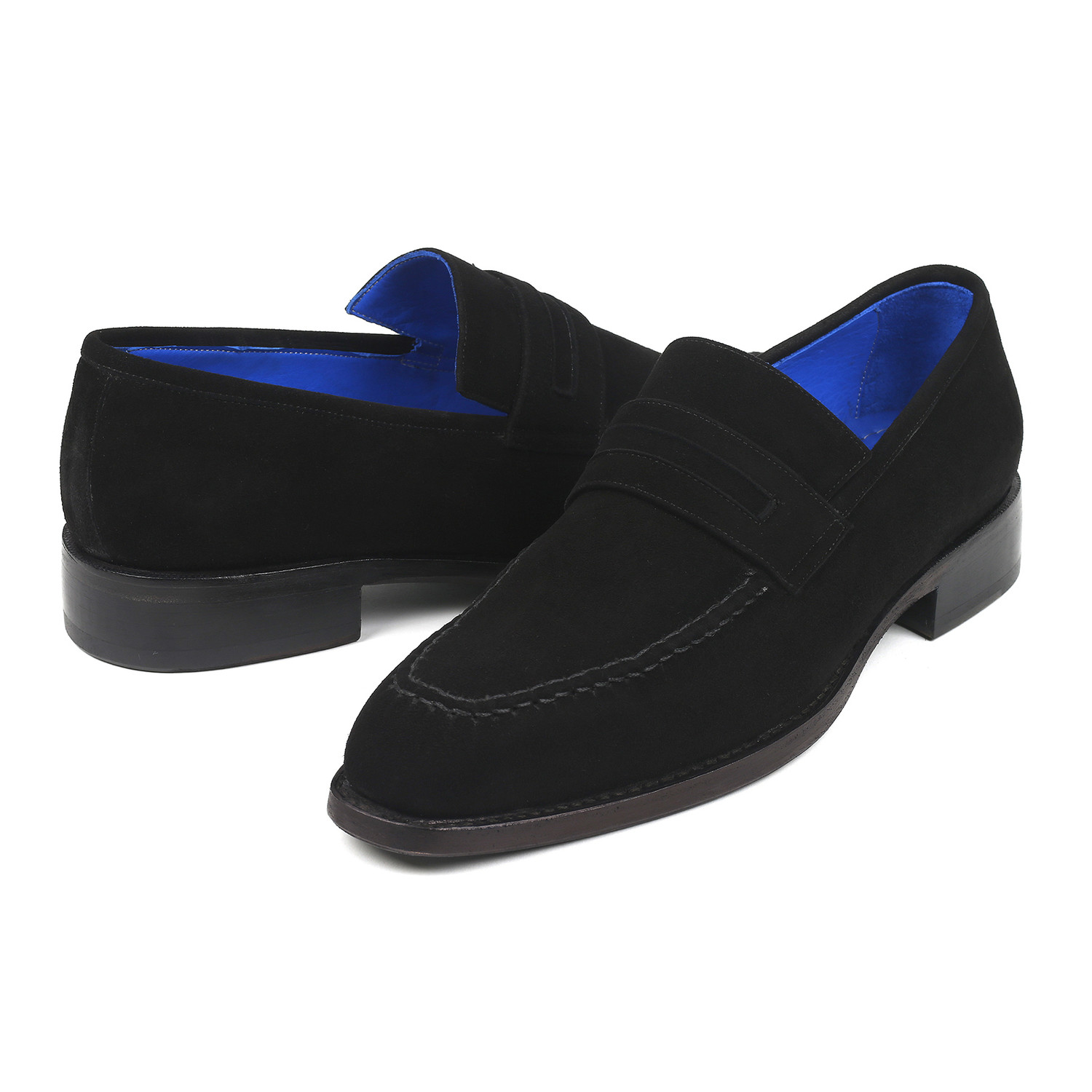 Suede Goodyear Welted Loafers // Black (Euro: 43) - Paul Parkman ...