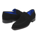 Suede Goodyear Welted Loafers // Black (Euro: 43)
