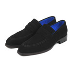 Suede Goodyear Welted Loafers // Black (Euro: 38)