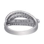Vintage Yukiko 18k White Gold Diamond Ring // Ring Size: 7.25
