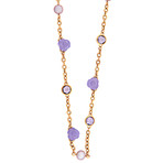 Vintage Mimi Milano 18k Gold Multi-Stone Necklace