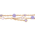 Vintage Mimi Milano 18k Gold Multi-Stone Necklace