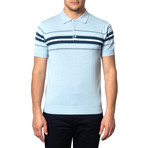 Tanner Knit Polo // Sky Blue (L)