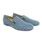 Men's Rollerboy Spikes Flat Denim Loafers // Blue (Euro: 40)