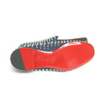 Men's Rollerboy Spikes Flat Denim Loafers // Blue (Euro: 40)